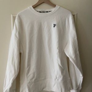 white crew neck